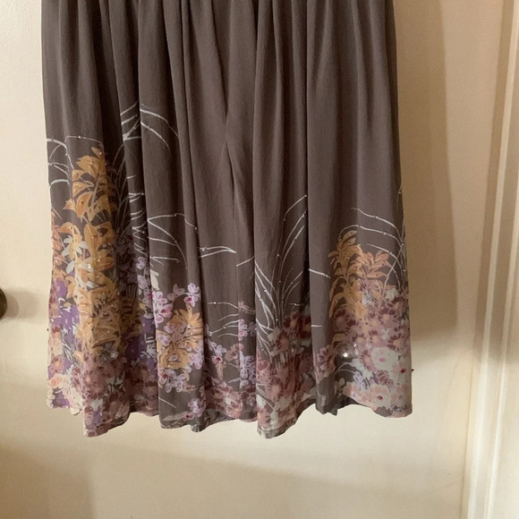 French Connection light brown silk skirt size 8 - Picture 5 of 10